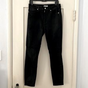 Good American Good Legs Black Coated Jeans - Women’s 12/31